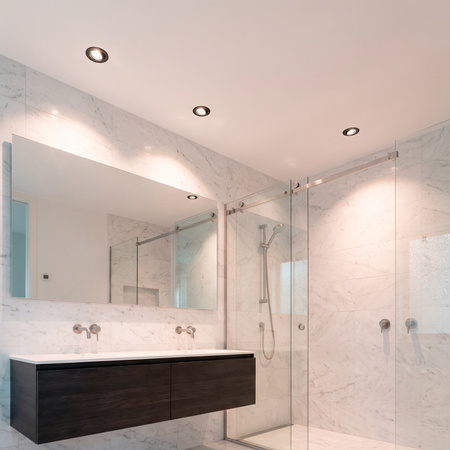 Kruhové halogénové svietidlo na zapustenú montáž AURELI Graphite sheet MR16 GU10 LUMILED