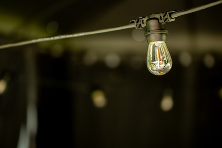 Záhradná vonkajšia svetelná reťaz Girland 10m 10xE27 LED 1,3W Kobi