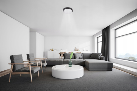 Plafond LED stropné svietidlo 18W 2700K Neutrálne 120° so senzorom pohybu čierne IP54 Max.