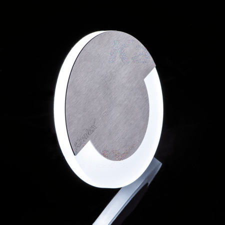 Schodiskové svetlo LED 1,3 W 13 lm 3000K, teplá biela Round Silver Sola Kanlux