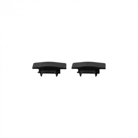 Hliníkový zapustený LED profil čierny 1 m s matným difúzorom pre LED pásy + krytky Ecolight série P