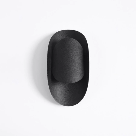 Nástenné svietidlo Nástenné svietidlo G9 Oval Black Modern Tear Sollux