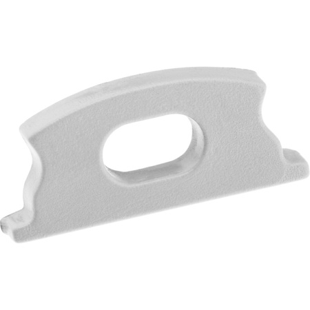 eloxovaný hliníkový profil pre LED KM24 Silver Povrchová montáž 1m + Priehľadný kryt + Koncové krytky