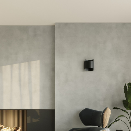 Nástenné svietidlo Nástenné svietidlo G9 Rectangular Black Industrial Impact Sollux