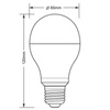 LED žiarovka E27 A65 14W = 100W 1521lm 3000K teplá biela TOSHIBA Dimmable