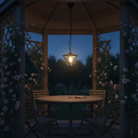 Záhradné závesné svietidlo E27 LED ARETOS LUMILED