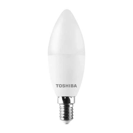 3PAK LED žiarovka E14 C37 4,7W = 40W 806lm 3000K teplá biela 220° Milky TOSHIBA