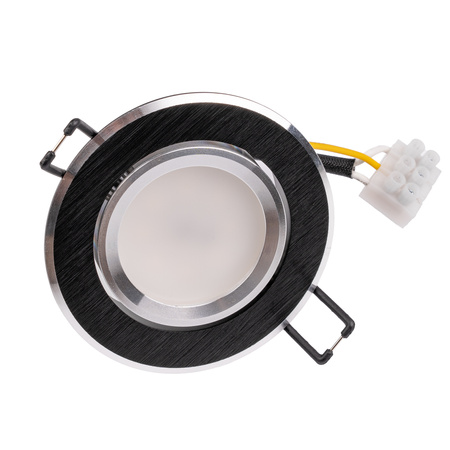 TRIX 3v1 GU10 6W 3000K Black LUMILED kruhové halogénové svietidlo na zapustenie