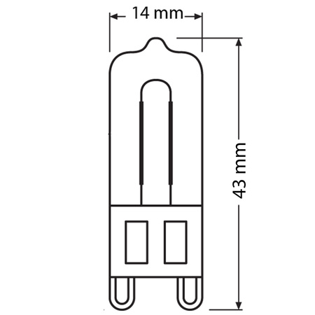 Halogénová žiarovka G9 20W 235lm 2700K OSRAM HALOPIN