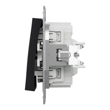 LED spínač bez rámčeka Rýchlospojka svetlo antracit Asfora Schneider