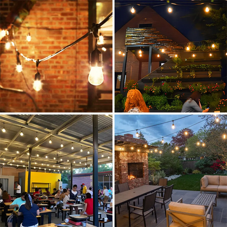 Solárna záhradná girlanda 20x LED okrasné gule 7,5 m teplé 3000K GLADI 2 LUMILED