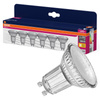 6x LED PAR16 reflektor GU10 4,3W = 50W 350lm 2700K, teplá biela 36° VALUE Osram