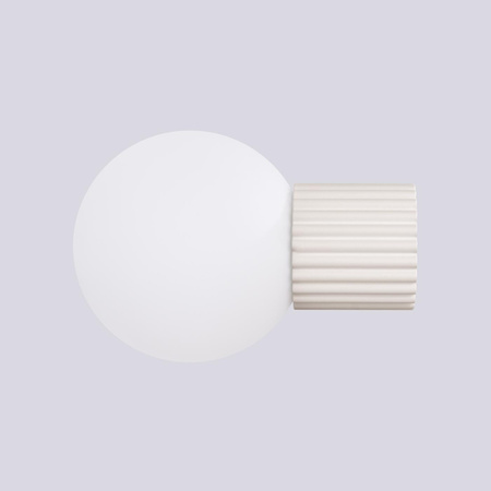 Nástenné svietidlo do kúpeľne G9 Round Beige Modern Matte IP44 Halo Sollux