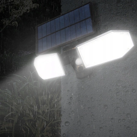 LED reflektor Solárny reflektor Halogén 15W 450lm 5500K Studený so senzorom pohybu a súmraku 120° IP65 Masterled