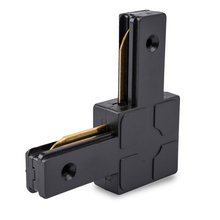 Rohový konektor čierny pre jednofázové prípojnice LUMILED