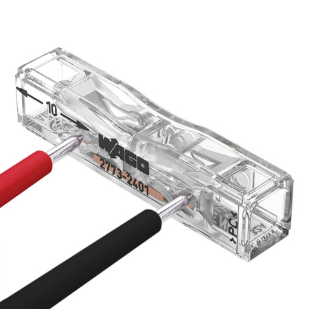 WAGO Inštalačný rýchlospojkový konektor 2773-2401 s priechodným otvorom pre 2x4 mm vodič