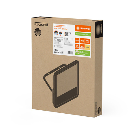 LED reflektor Vonkajšie reflektory 167W 23400lm 3000K IP66 Čierne reflektory Ledvance