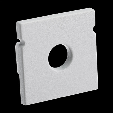 Krytka pre povrchovú montáž profilu KM38 s otvorom sivý plast