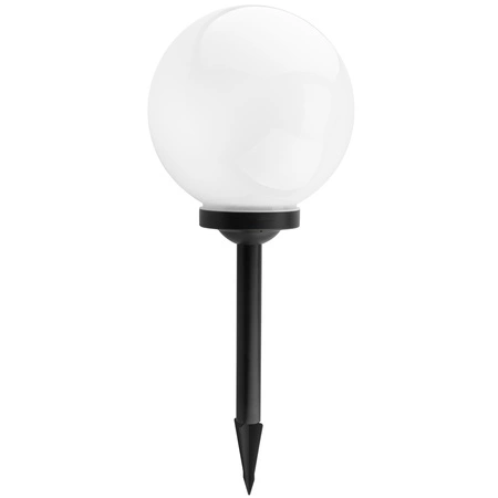 LED ATRIS Solárne záhradné svietidlo poháňané nadzemnou bielou guľou 25 cm RGB LUMILED