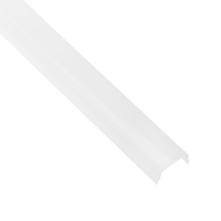eloxovaný hliníkový profil pre LED KM24 Silver Povrchová montáž 1m + Mliečny kryt + Koncové krytky