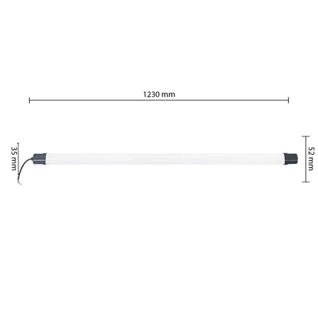 LED lineárne svietidlo 36W 3820lm 4000K Neutrálne 120° čierne IP65 Masterled