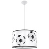 Stropné závesné svietidlo E27 Oval White Black Modern Ball Sollux