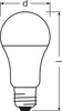 LED žiarovka E27 A60 13W = 100W 1521lm 2700K teplá biela 150° BASE Osram