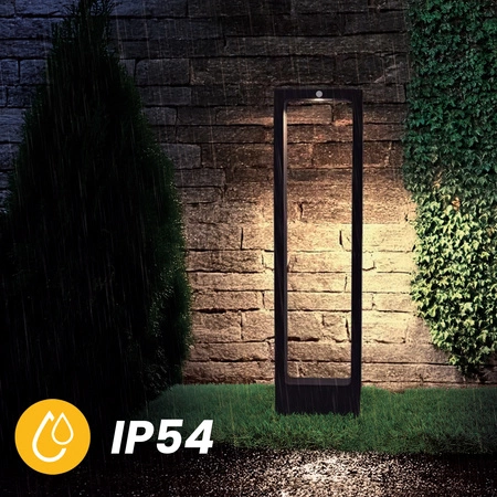 LED solárna záhradná lampa Stojaci dekoratívny pól Senzor pohybu a súmraku IP54 4000K