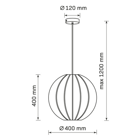 Stropné závesné svietidlo E27 biele JAPANDI Sanico Goldlux