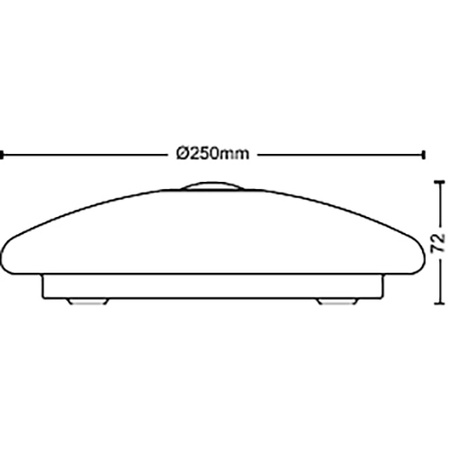 Stropné svietidlo LED Plafond 6W 600lm 2700K White Mauve Philips