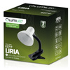 Nastaviteľná stolová lampa LIRIA Školské nočné svetlo E27 Clip White LUMILED