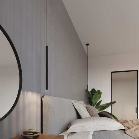 Závesné stropné svietidlo Tuba 3x G9 Tubular Hanging Black Moderné svietidlo Sollux