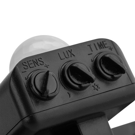 LED reflektor ZUNA2 10W 900lm 4000K IP44 Black Senzor pohybu LUMILED