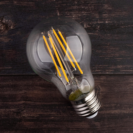 LED žiarovka E27 A60 11W = 100W 1521lm 4000K neutrálna biela 360° FILAMENTNÁ ŽIARIVKA