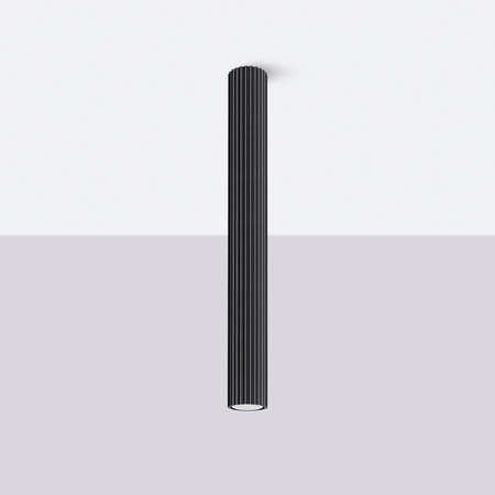 Bodové reflektorové stropné svietidlo Tuba 1x GU10 Black Carbon Deep Space SL.1572 Sollux