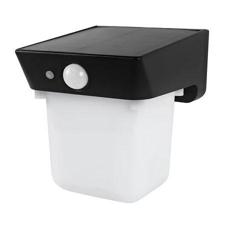 Vonkajšie solárne nástenné svietidlo LED 4000K IP44 Senzor pohybu a súmraku