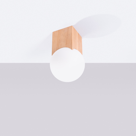 Solis Peach Puff SL.1407 Sollux G9 Stropné svietidlo pre povrchovú montáž Prírodné drevo Biela SL.1407 Sollux