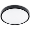 LED stropné svietidlo na povrchovú montáž do kúpeľne 13W 4000K IP44 so senzorom pohybu ZOE LX Black 30cm