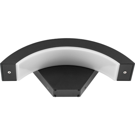 Záhradná nástenná lampa 12W 4000K ORION BLACK IP54