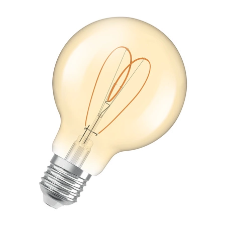 Dekoratívna LED žiarovka G80 Sphere E27 8W = 60W 806lm 2200K teplá biela CRI90 300° Amber Dimmable Vintage 1906 Osram