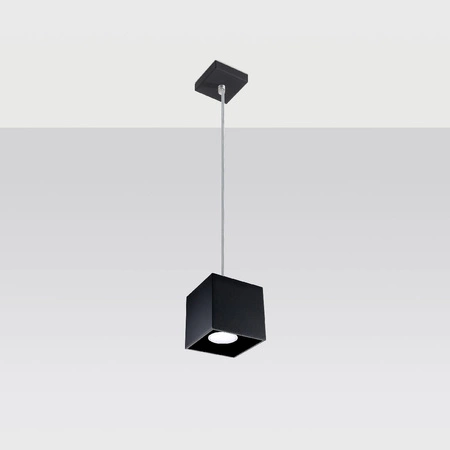 Sufit Lamp Surface-mounted GU10 Pendant Hanging Square Black Modern Quad Sollux