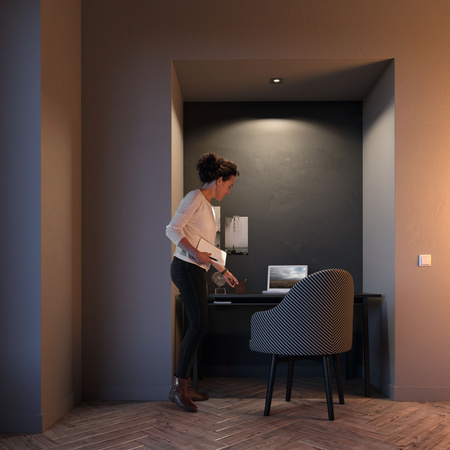 Zápustné bodové svetlo GU10 Chrome Donegal Philips