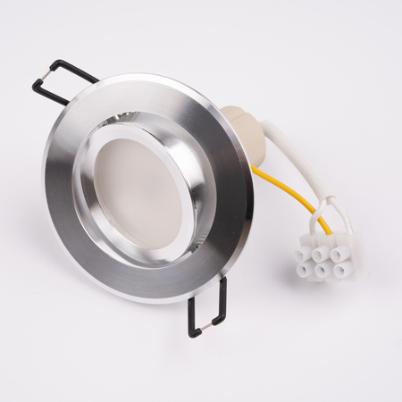 TRIX 3v1 GU10 6W 3000K Silver LUMILED kruhové halogénové svietidlo na zapustenie