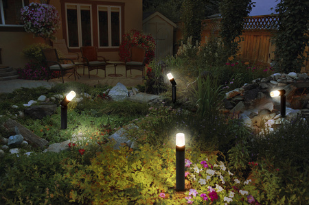 Vonkajšia záhradná lampa LED solárne poháňané reflektory 1W 40lm 3000K IP44 Black Endura Ledvance