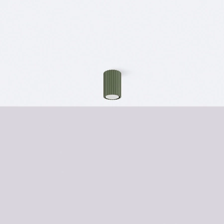 Bodové reflektorové stropné svietidlo Tuba 1x GU10 Olive Carbon Deep Space SL.1606 Sollux