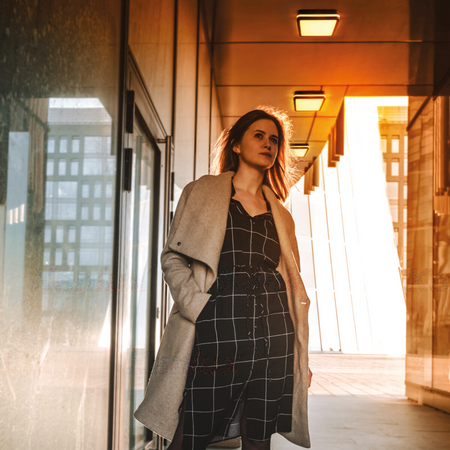 Plafond LED stropné svietidlopohybovým senzorom Coffer 24W 1920lm 4000K neutrálna biela IP54 Square Graphite BENO KANLUX