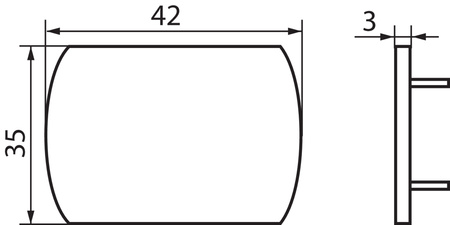 Krytka vodiča sivá TEAR KANLUX