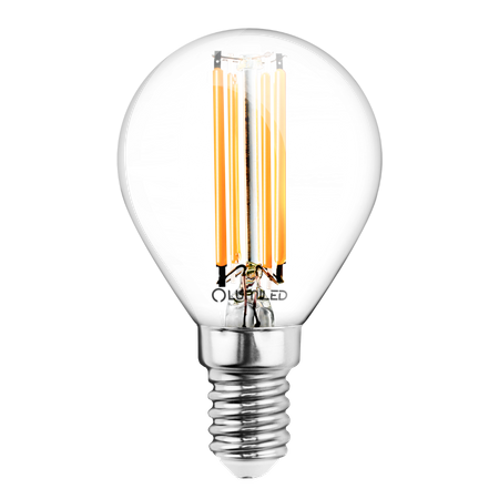 6x LED žiarovka E14 Ball P45 4W = 40W 470lm 3000K Warm 360° FILAMENT LUMILED