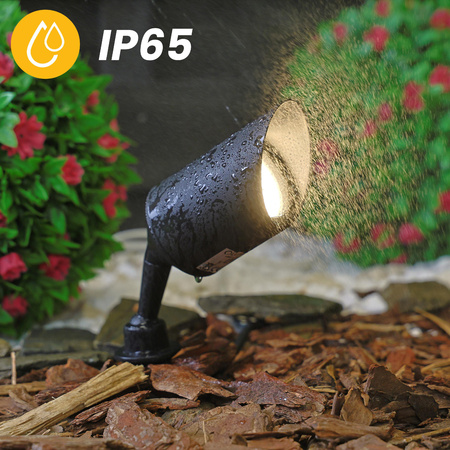 Vonkajšia záhradná lampa LED GU10 s reflektorom IP65 GARTI šnúra LUMILED