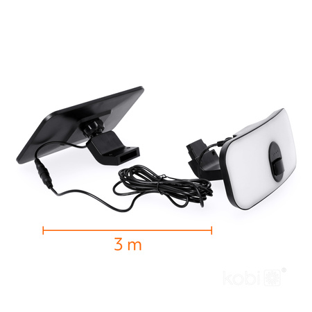 Vonkajší solárny LED reflektor Záhrada 13W 1400lm 4000lm neutrálna biela 120° so senzorom pohybu a súmraku IP65 IK03 Čierny Phoenix Kobi